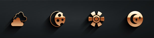 天气多云，日蚀日月图片下载