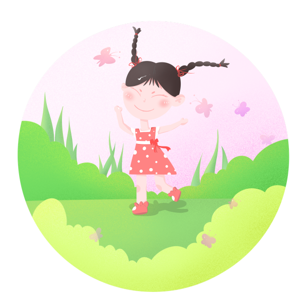 春天立春踏青女孩图片下载