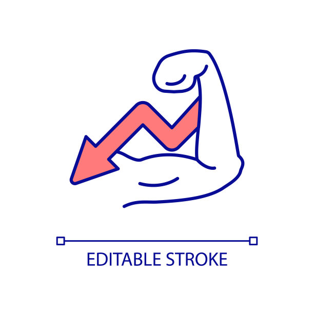 肌肉萎缩RGB颜色图标图片下载