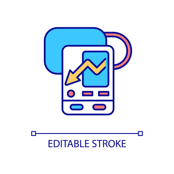 医疗诊断设备RGB颜色图标图片下载