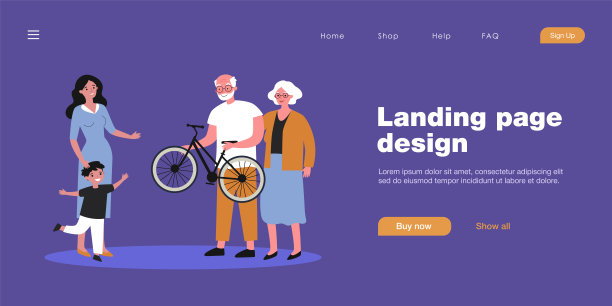 爷爷奶奶给孙子骑自行车图片下载