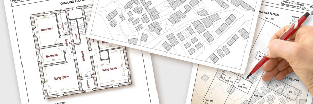 更新公共地籍数字数据库及土地注册资料-概念图像，加上虚构地籍地图，包括建筑物、道路及土地图片下载