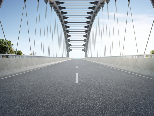 沥青桥面及钢结构。图片下载