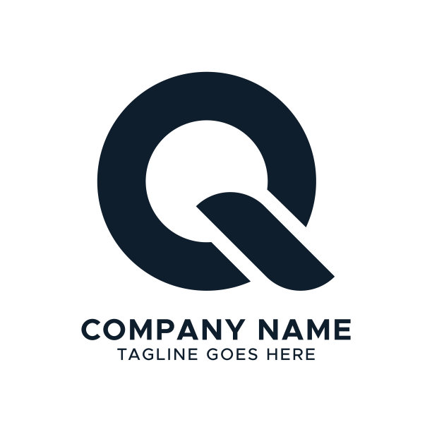 初始Q字母矢量股票插图设计模板。图片下载