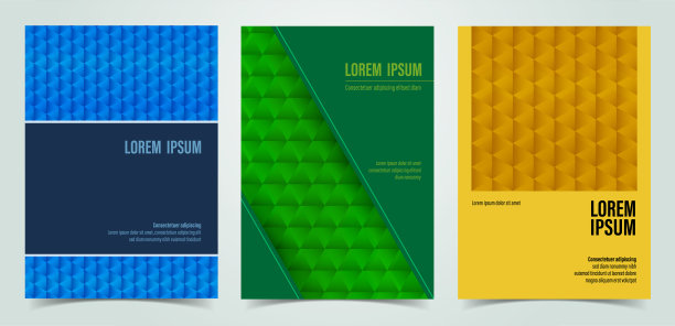 封面设计设置彩色三角形形状图片下载