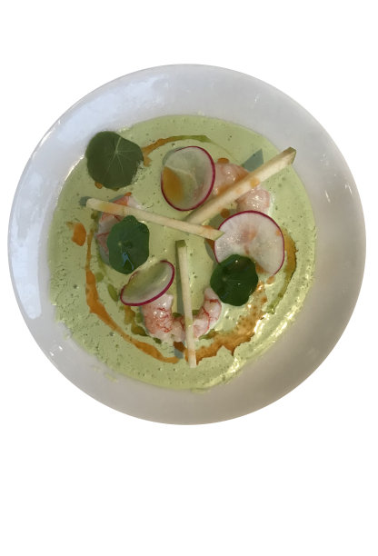 各色虾厨师盘图片下载