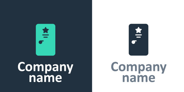 标识型后台图标孤立在白色图片下载