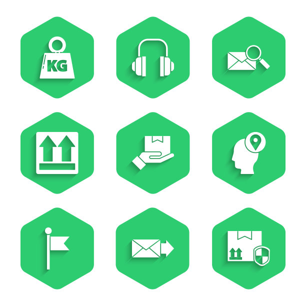 设置送货手用盒子信封包装图片下载