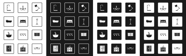 设置台灯大床浴缸浴衣图片下载