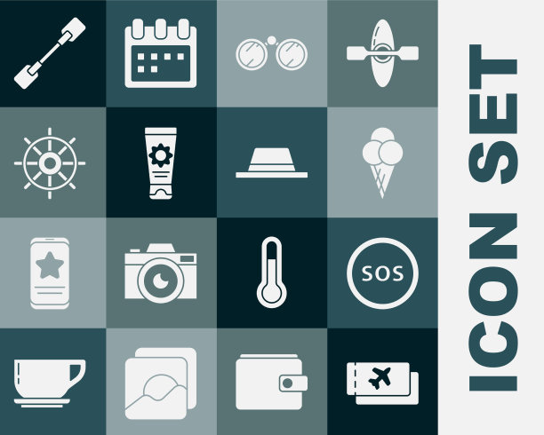 用SOS冰淇淋设置机票位置图片下载