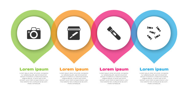 用刀放置相机证据袋图片下载