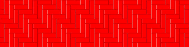 红色人字形地铁瓷砖无缝图案。厨房后挡板或浴室墙壁或地板表面。地铁石或瓷砖墙背景图片下载