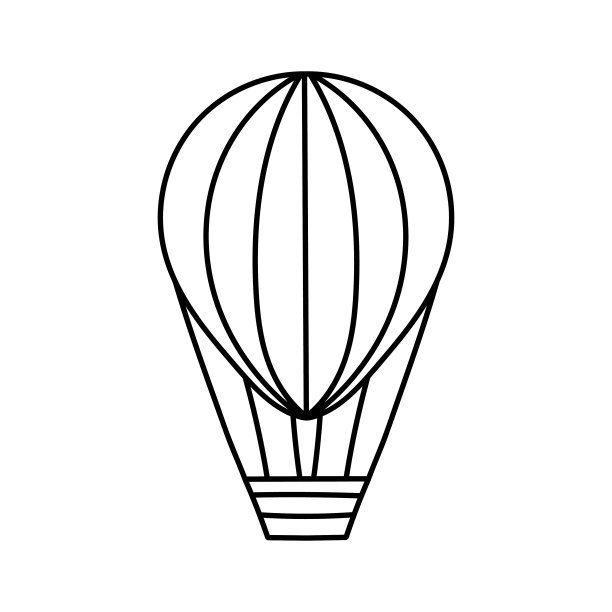 矢量卡通气球图标，飞行，孤立的图像图片下载