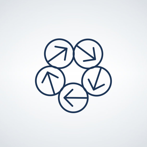 处理有5个选项的圆箭头信息图模板。可用于工作流布局，图表，展示图表，年度报告，网页设计，步骤或过程。图片下载