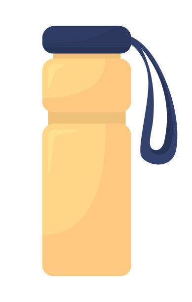 水瓶半平面颜色矢量对象图片下载