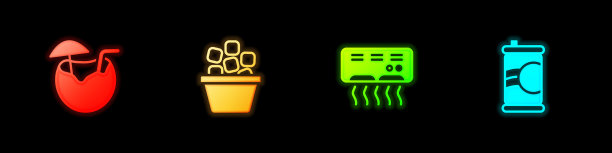 设置椰子鸡尾酒冰桶空调图片下载