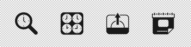 设置放大镜与时钟时区时钟图片下载