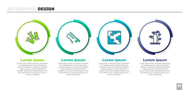 设置墨盒，鱼竿，非洲狩猎地图和非洲树。业务信息模板。向量图片下载