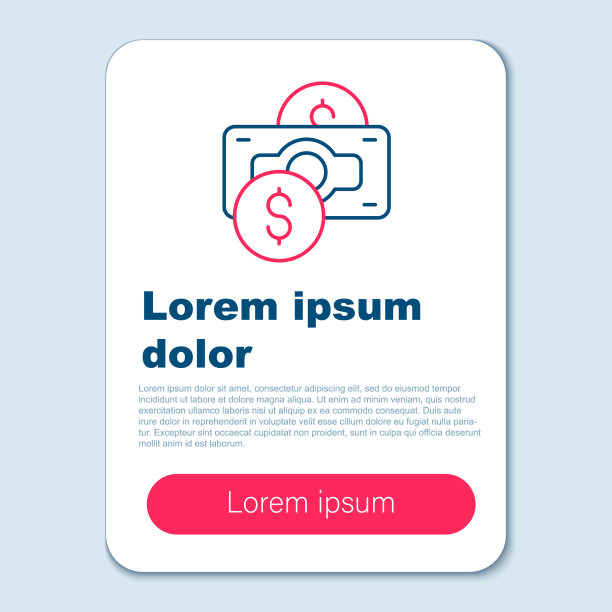 行叠纸钱现金图标孤立在灰色上图片下载