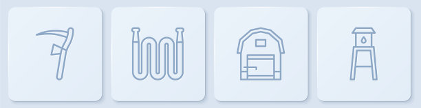 设置线镰刀农场花园软管和水图片下载