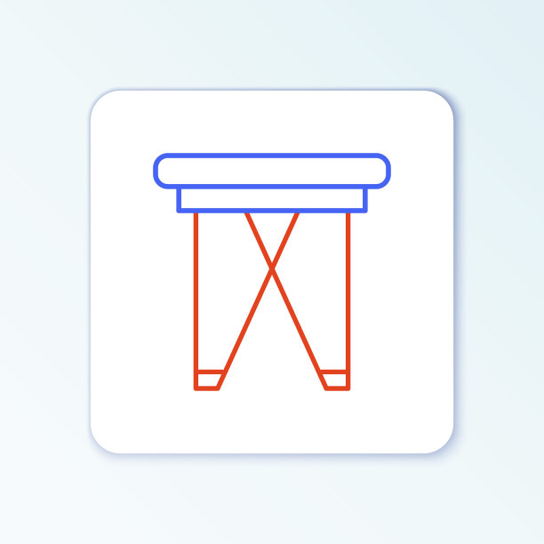 线野营便携式折叠椅图标孤立在白色背景。休息和放松设备。钓鱼的座位。色彩斑斓的轮廓的概念。向量图片下载