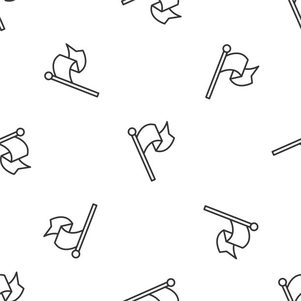 灰色线标志图标孤立无缝模式上的白色背景。17、胜不骄，胜不骄，战胜逆境的观念。向量图片下载