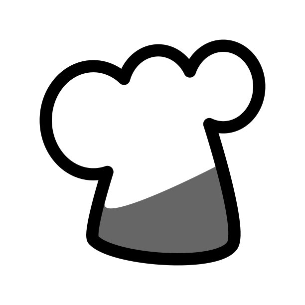 厨师帽子图标的图形图片下载