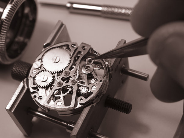 老式机械表机械装置图片下载