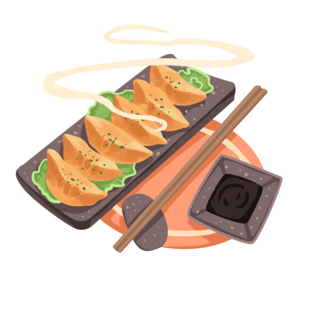 手绘美食美味饺子图片下载