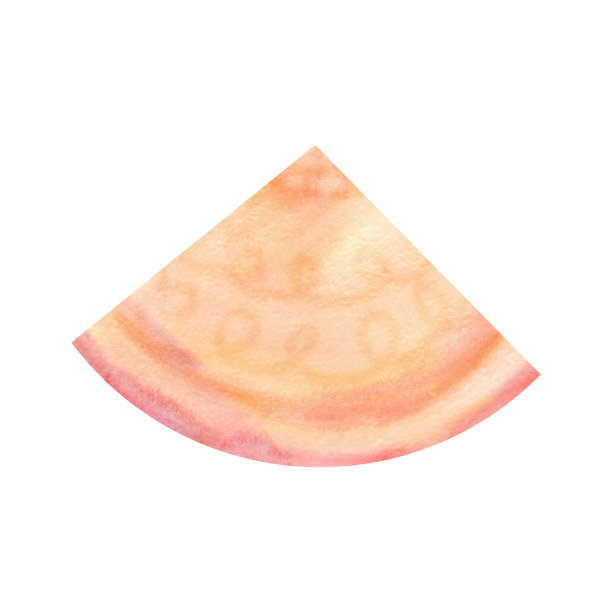 水彩块披萨图片下载