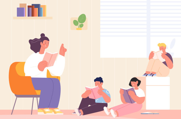 孩子们在老师的指导下在家幼儿园或者图片下载