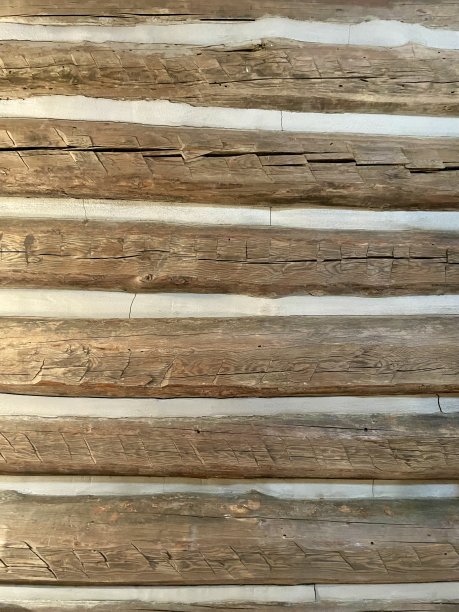 原木小屋-原木和Chinking -室内图片下载