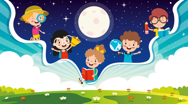 昼与夜的抽象概念图片下载