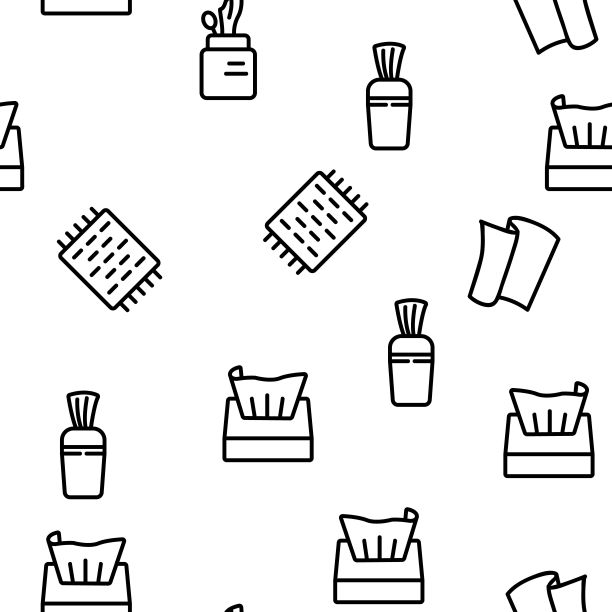 湿巾消毒矢量无缝模式图片下载