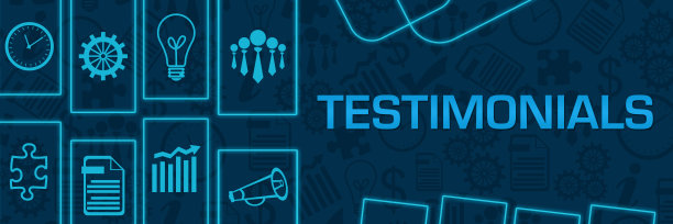 蓝色霓虹商业形状水平图片下载