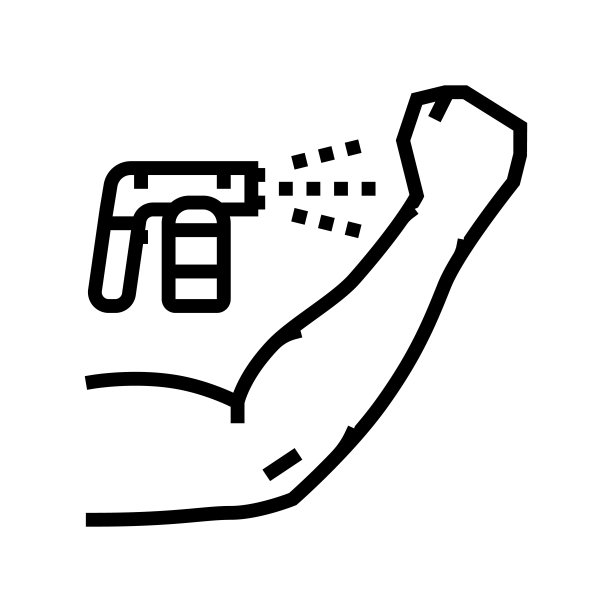 手晒画线图标矢量插图图片下载