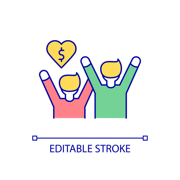 捐赠风扇RGB颜色图标图片下载