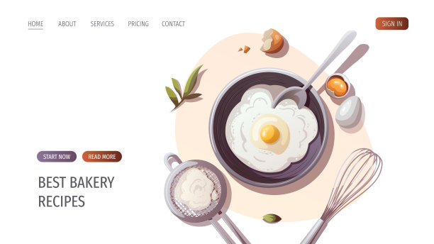 面粉，鸡蛋，过筛，打蛋。烘焙、烘焙店、烹饪、甜食、甜点、糕点概念。图片下载