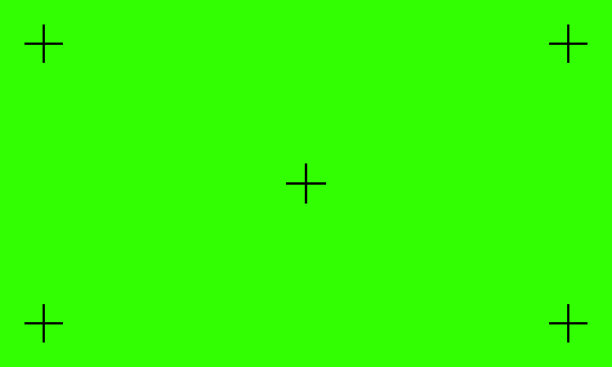 视频绿幕banner，视频素材替换跟踪标记元素，商业广告矢量线性图标图片下载