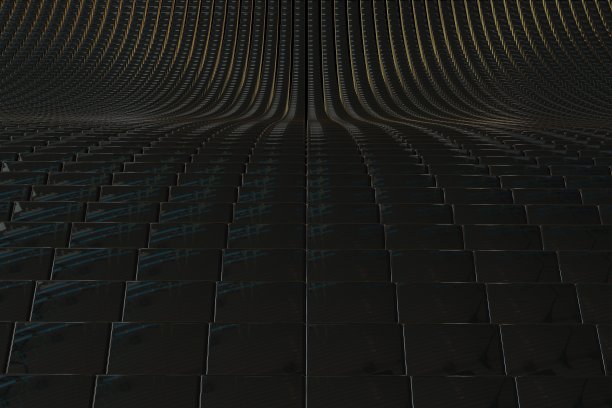 用于景观技术或加密技术商业场景的3d渲染模式图片下载