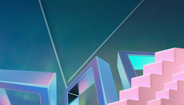 抽象的背景。绿色背景下的胜利和目标理念的创意阶梯和经营理念。复制空间，数字，横幅，网站-3d渲染图片下载