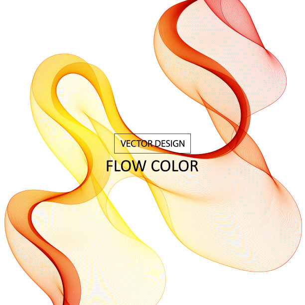 彩色的波。抽象的设计元素。展示设计。每股收益10图片下载