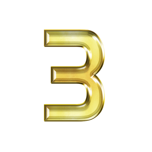 大气金色倒计时数字0123456789图片下载