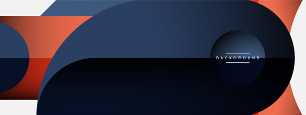 时尚的形状，颜色，最小的设计组成图片下载