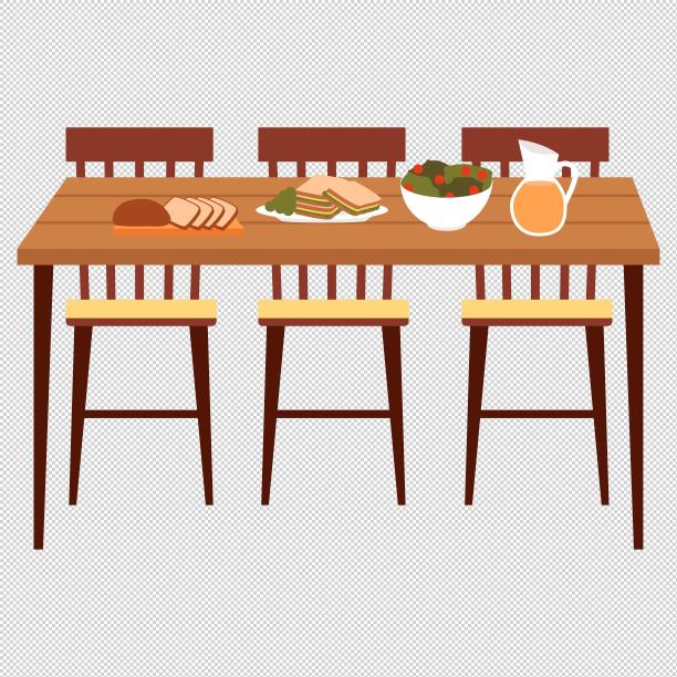 餐桌餐椅面包吐司图片下载