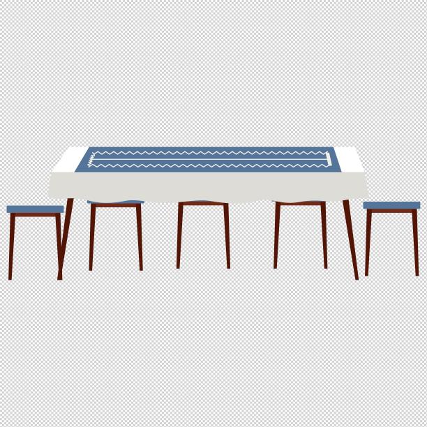 餐桌桌布餐椅图片下载