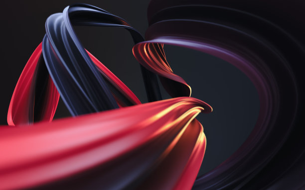 抽象流动的彩布背景图片下载