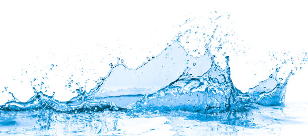 蓝色的水溅图片下载