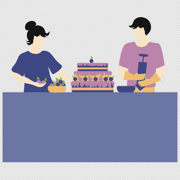 男女蛋糕水果图片下载