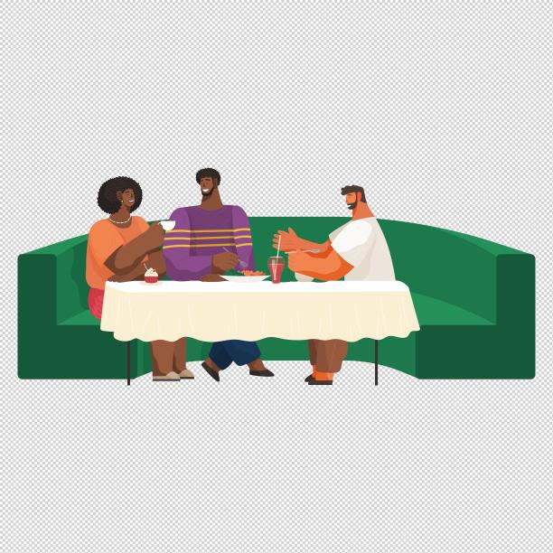 男女弧形沙发蔬菜沙拉图片下载